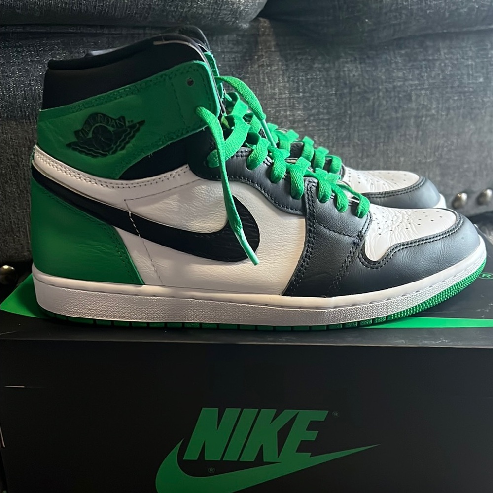 Lucky Green Jordan 1 High Sneakers